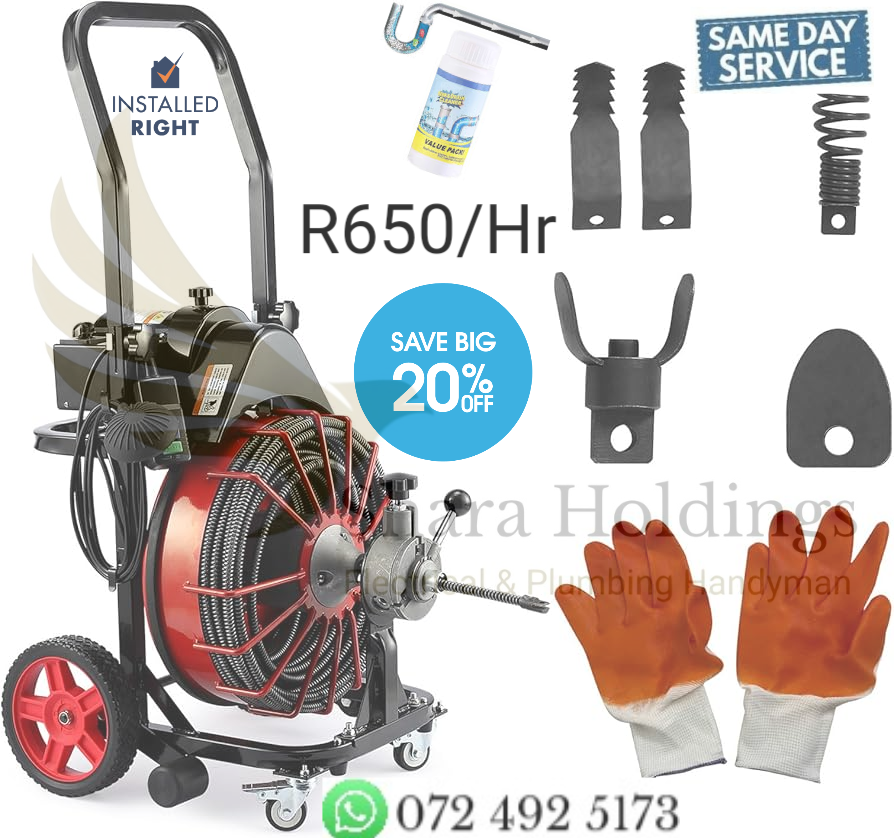Best drain cleaning companies in Johannesburg, leak detection near Sandton, blocked drain service in Krugersdorp and Fourways by qualified plumbers. Book now near Roodepoort